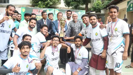 মানারাত ইউনিভার্সিটিতে জুলাই ৩৬ মেমোরিয়াল ফুটবল টুর্নামেন্টে চ্যাম্পিয়ন ইংরেজি বিভাগ