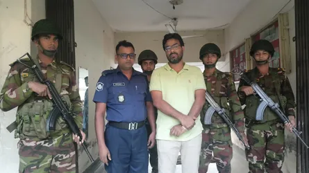 পিরোজপুরে সদ্য বহিষ্কৃত জেলা যুবদলের আহ্বায়ক মারুফ চাঁদাবাজি মামলায় গ্রেফতার ‎