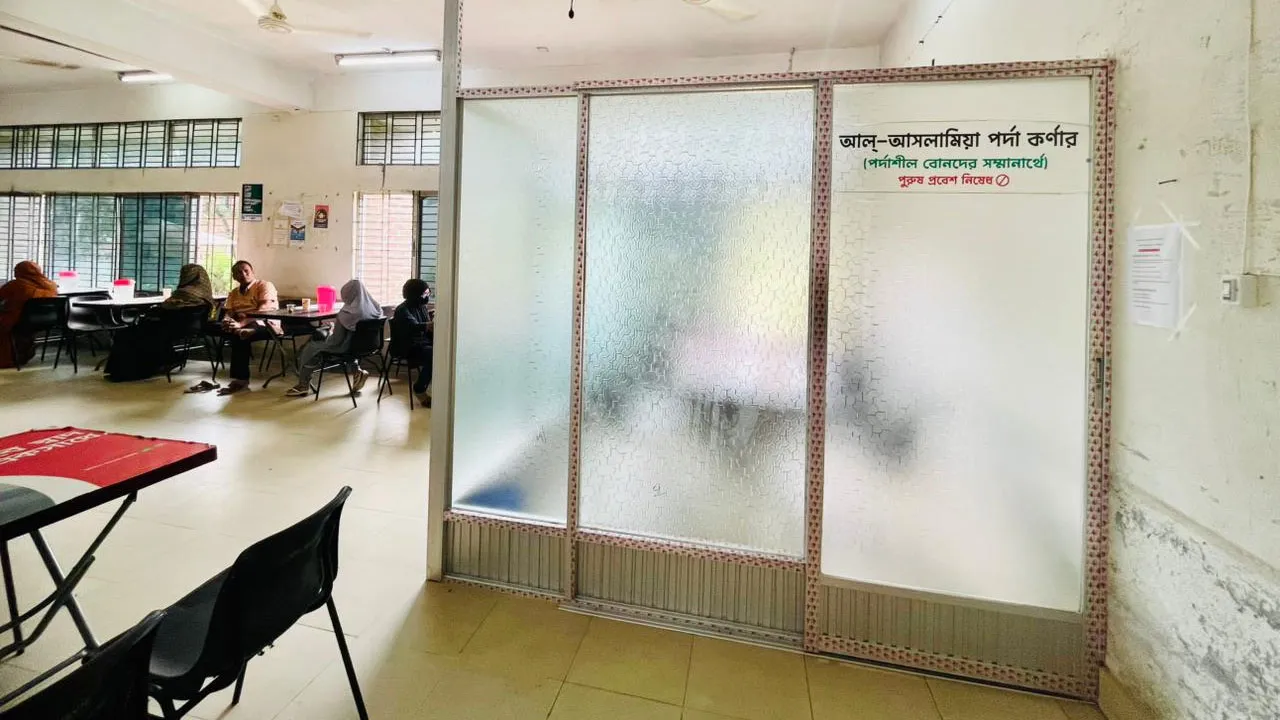 মাভাবিপ্রবিতে ইসলামের প্রথম নার্স সাহাবীর নামে মেয়েদের খাবার কর্ণার