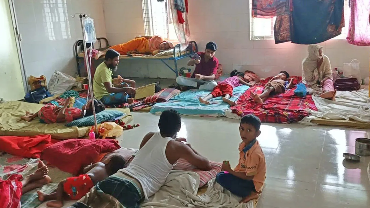আমতলীতে হামের প্রাদুর্ভাব, হাসপাতালে ওষুধ-স্যালাইনের সঙ্কট