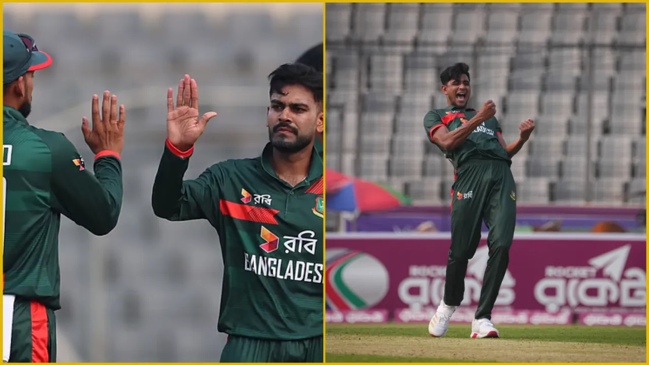 নাহিদ রানা ঝড়ে ১১৪ রানেই গুটিয়ে গেলো পাকিস্তান