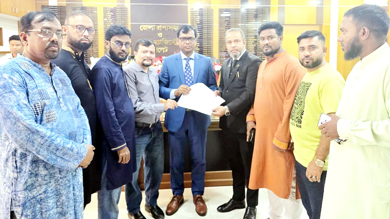 পাথর লুটকাণ্ডের সত্য উদঘাটনে সিলেট এনসিপির স্মারকলিপি