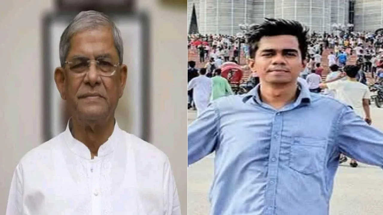 ঢাবি ছাত্রদল নেতা হত্যার বিচার চাইলেন মির্জা ফখরুল