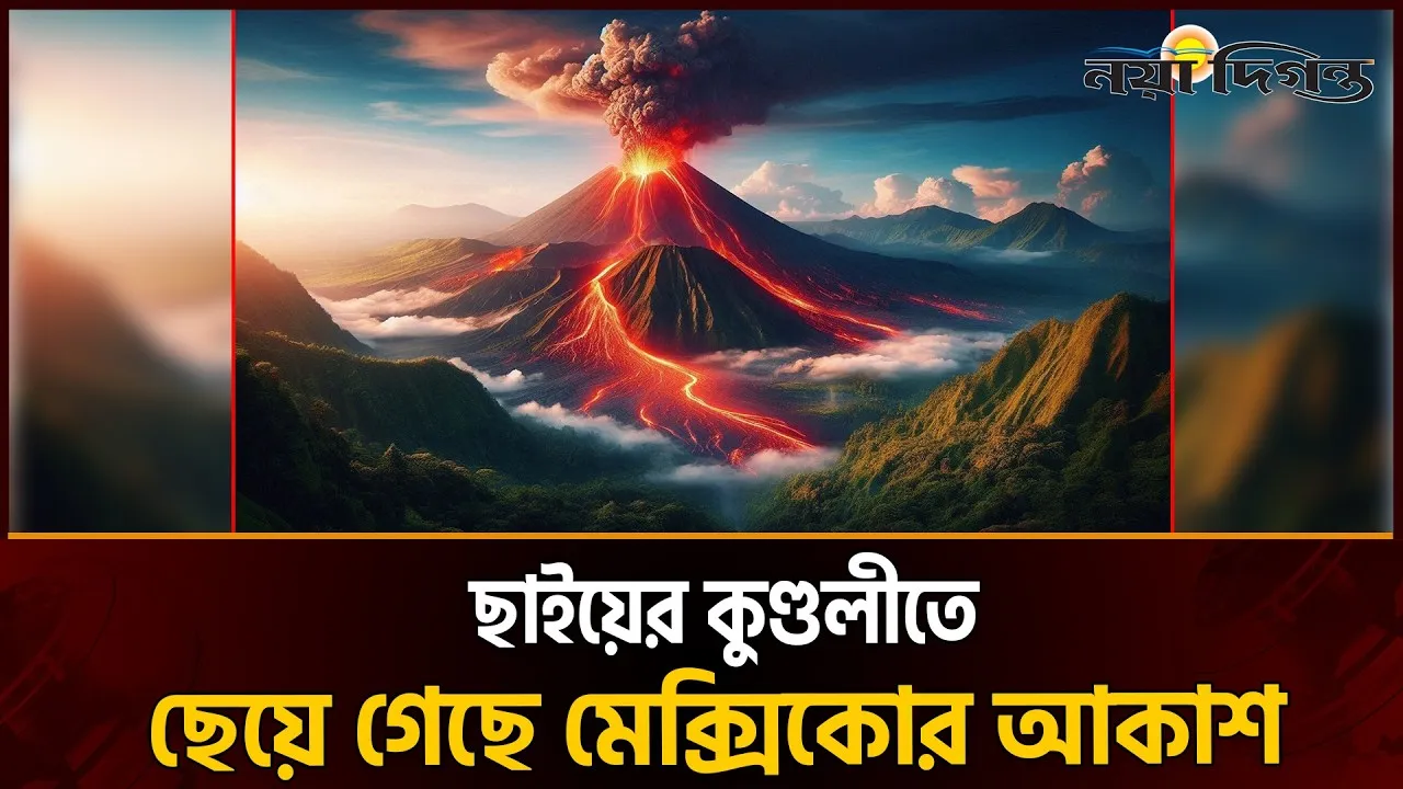 হঠাৎ জেগে উঠল মেক্সিকোর আগ্নেয়গিরি ‘পোপোকাতেপেতল’