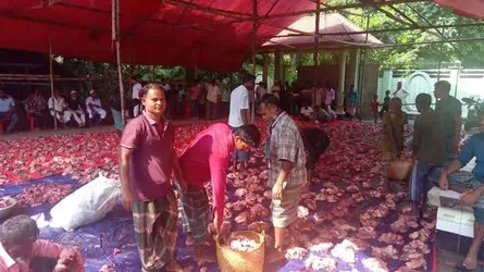 মিরসরাইয়ে দেড় হাজার পরিবারের মাঝে গোশত বিতরণ বিএনপি নেতার