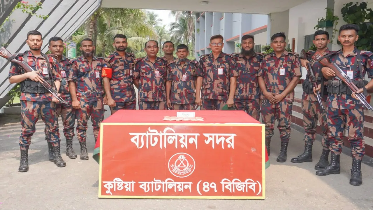 কুষ্টিয়ায় বিজিবির অভিযানে ১০ হাজার পিস ইয়াবা উদ্ধার