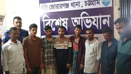 মিরসরাইয়ে জোরারগঞ্জ থানা পুলিশের পৃথক অভিযানে গ্রেফতার ৮