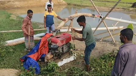 অবৈধ বালু উত্তোলনের বিরুদ্ধে অভিযান, ২০ হাজার ফুট পাইপ ধ্বংস