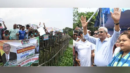 মুন্সীগঞ্জ জেলার উন্নয়ন কার্যক্রম পরিদর্শনে মির্জা ফখরুল