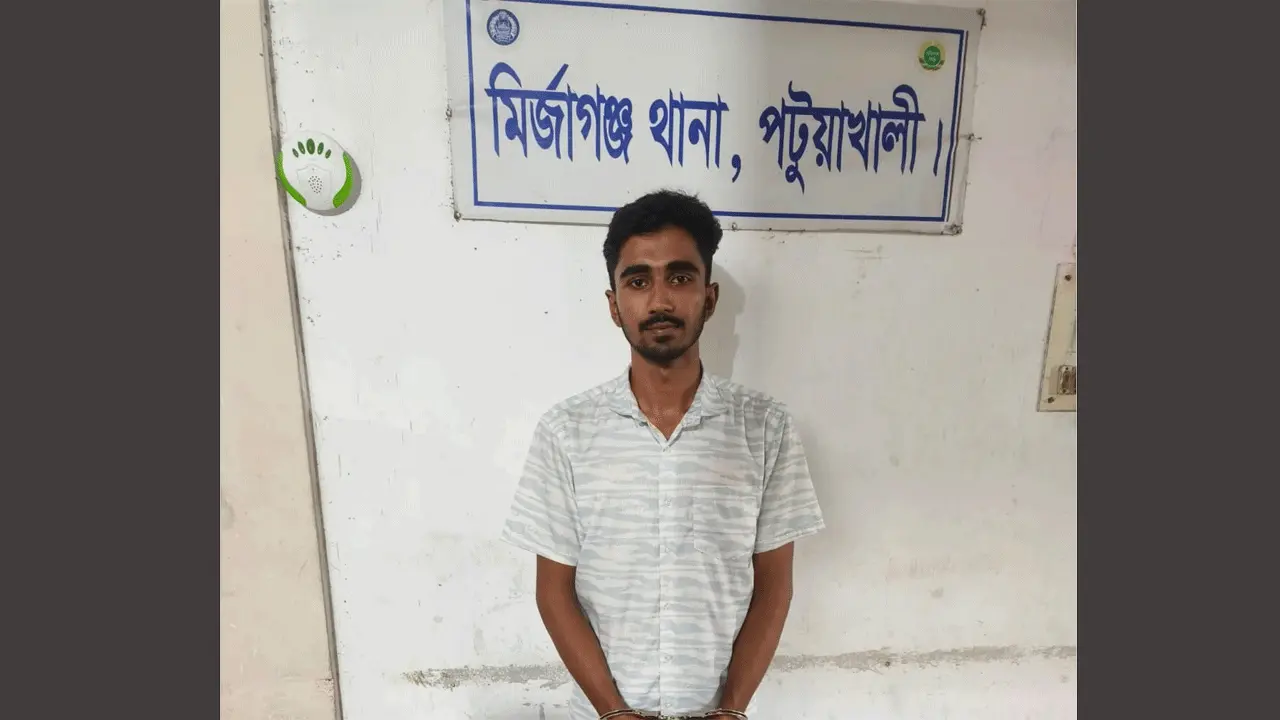 মির্জাগঞ্জের ছাত্রলীগ নেতা বরিশাল থেকে গ্রেফতার