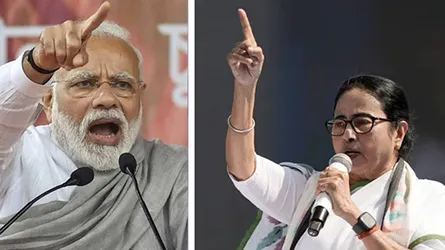 নরেন্দ্র মোদি-মমতার ব্যানার্জীর তীব্র বাগযুদ্ধ