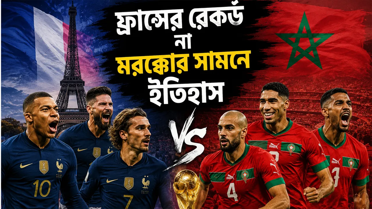 ফ্রান্সের রেকর্ড নাকি মরক্কোর নতুন ইতিহাস?