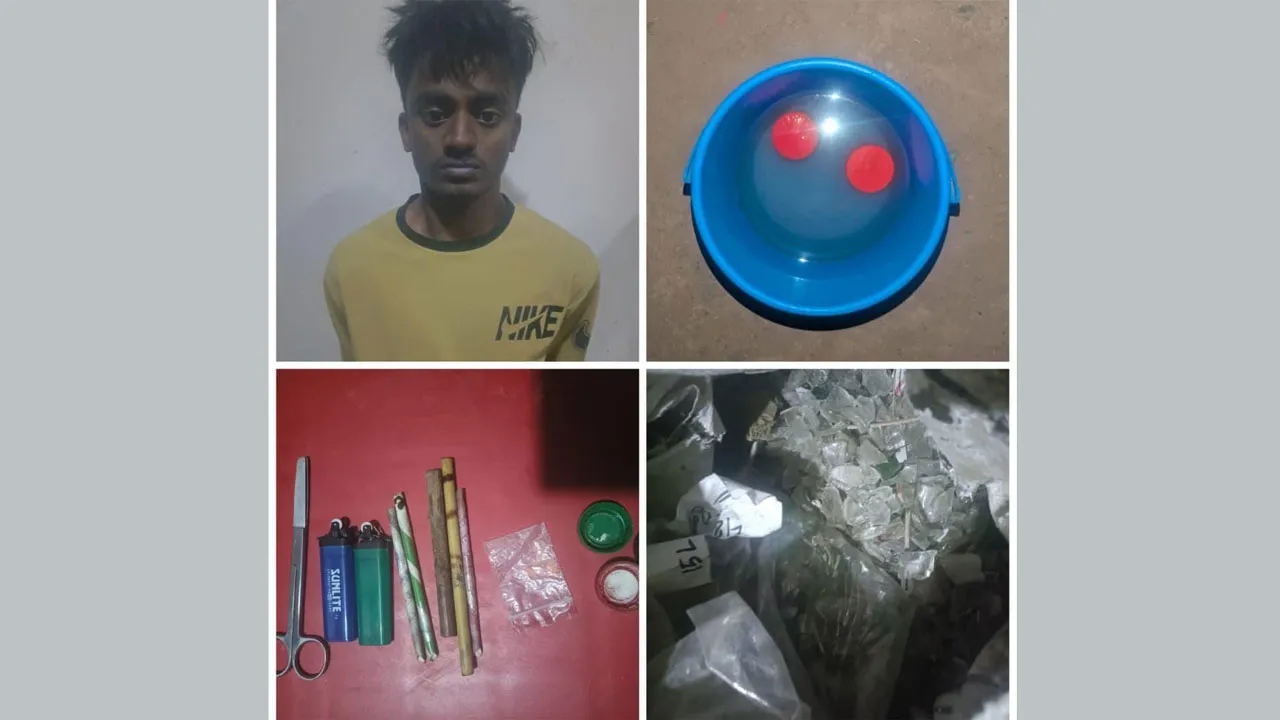 মুন্সীগঞ্জে ককটেল ও হেরোইনসহ গ্রেফতার ১