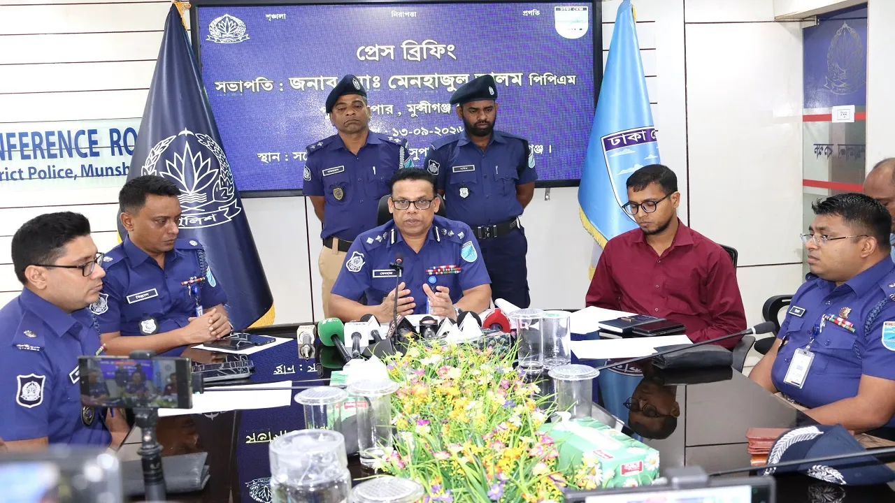 মুন্সীগঞ্জে স্ত্রী হত্যার অভিযোগে স্বামী গ্রেফতার