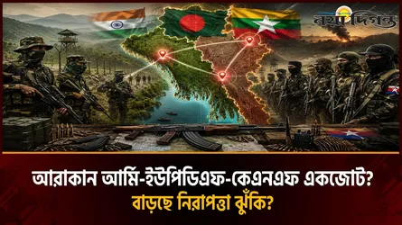 আরাকান আর্মি-ইউপিডিএফ-কেএনএফের আঁতাতে নতুন নিরাপত্তা শঙ্কা