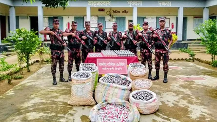 হালুয়াঘাটে ২৭ লাখ টাকার ভারতীয় ওষুধ জব্দ করল বি‌জি‌বি