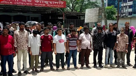 ময়মনসিংহ মেডিক্যালে র‍্যাবের অভিযান : ১৪ দালাল কারাগারে