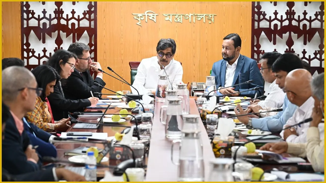 কৃষিমন্ত্রীর সাথে বিশ্বব্যাংকের প্রতিনিধিদলের সাক্ষাৎ