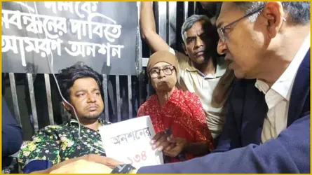 সালাহউদ্দিনের আহমেদের আশ্বাসে অনশন ভেঙেছেন আমজমতার তারেক রহমান