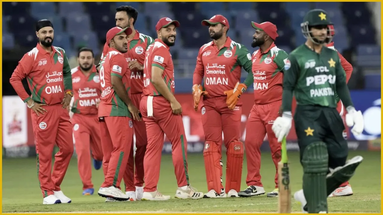ওমানের বিপক্ষে পাকিস্তানের মাঝারি সংগ্রহ