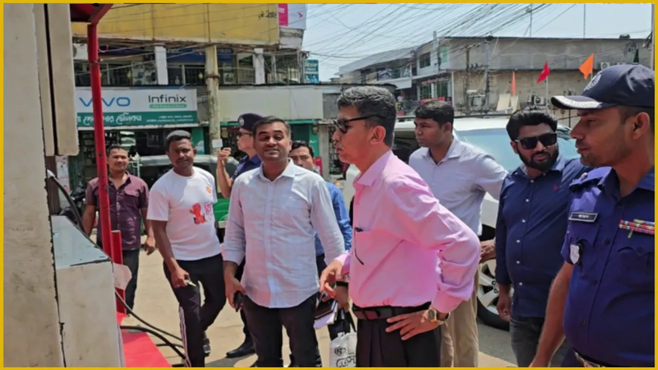 রাঙ্গামাটিতে পেট্রোল পাম্প পরিদর্শনে পার্বত্য মন্ত্রী