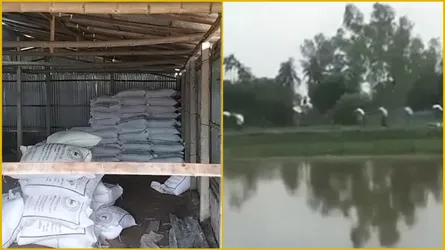 ডিলার পয়েন্টের বেড়া ভেঙে সার নিয়ে গেল ক্ষুব্ধ কৃষকরা