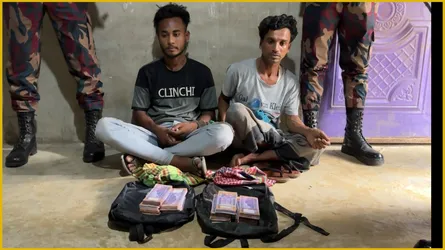 টেকনাফে জাল টাকা প্রস্তুতকারী চক্রের আস্তানায় বিজিবির হানা, বিপুর পরিমাণ নোটসহ আটক ২