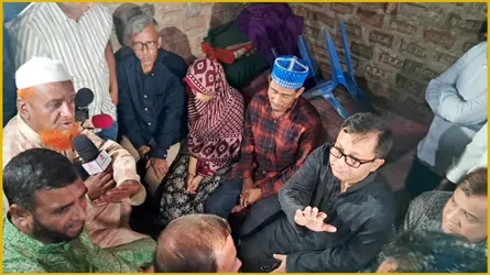সিলেটে নৃশংস হত্যার শিকার শিশু ফাহিমার বাসায় বাণিজ্যমন্ত্রী