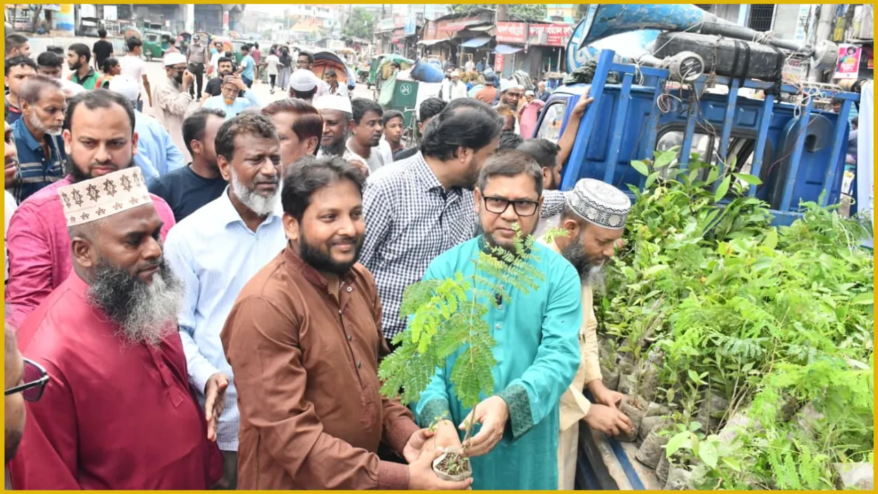 ঢাকা-৪ আসনে জামায়াতের উদ্যোগে বৃক্ষরোপণ অভিযান