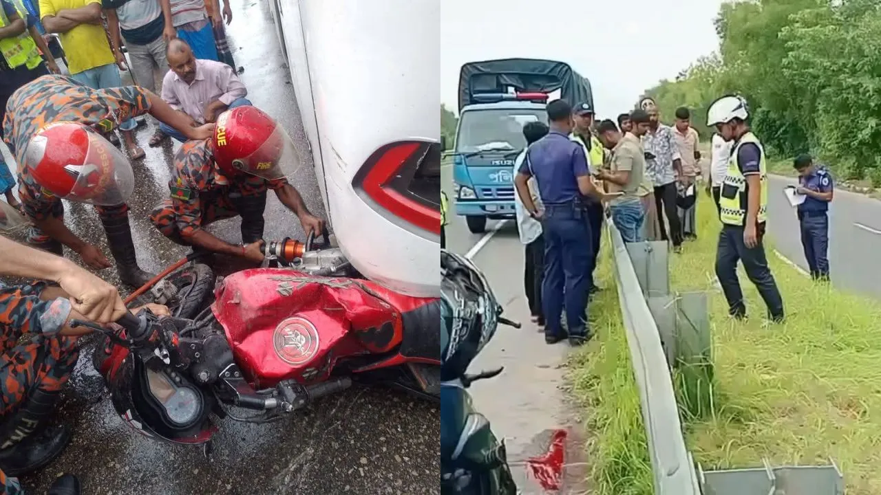 মাদারীপুরে পৃথক সড়ক দুর্ঘটনায় ২ মোটরসাইকেল আরোহী নিহত