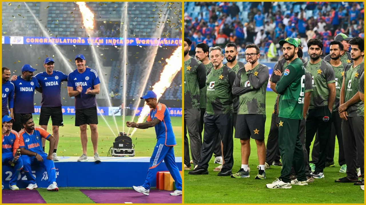 যে কারণে শিরোপা নেয়নি ভারত, যা বললেন মোদি, নাকভি ও দুই অধিনায়ক