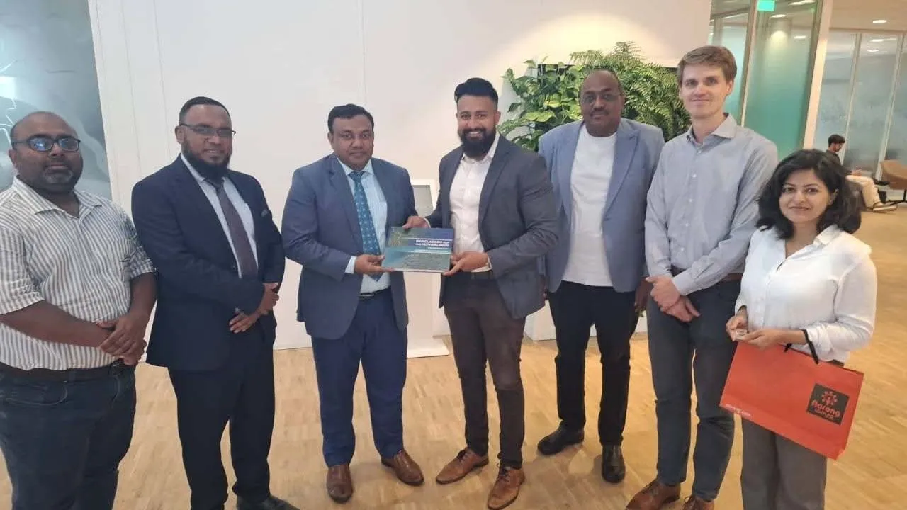 নেদারল্যান্ডসের ডেল্টারেজ ইনস্টিটিউটের গবেষকদের সাথে নোবিপ্রবি ভিসির যৌথ সভা