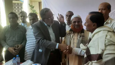 নবীনগরে হিন্দু ধর্মাবলম্বীদের সাথে জামায়াত প্রার্থীর মতবিনিময়