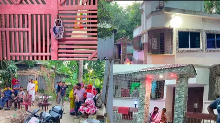 ফরিদপুরে প্রবাসীর বাড়িতে তালা, বৃদ্ধ মাকে বের করে দেয়ার অভিযোগ!