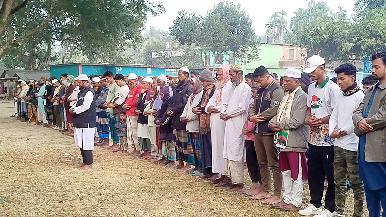 নড়াইলে শরিফ ওসমান হাদির গায়েবানা জানাজা অনুষ্ঠিত