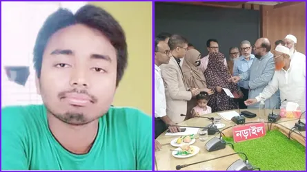 নড়াইলে পাম্প ম্যানেজারকে ট্রাকচাপায় হত্যা, নিহতের পরিবারকে আর্থিক সহায়তা প্রদান