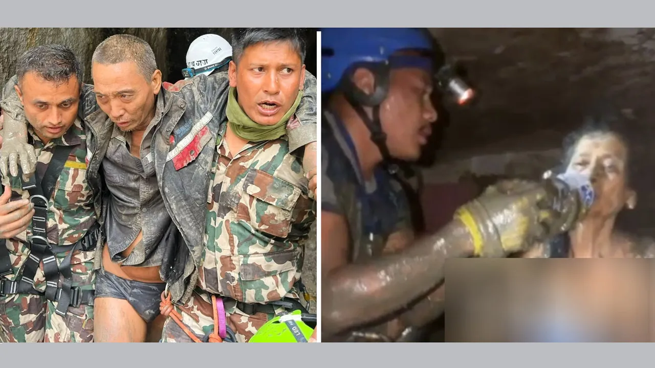 নেপালে বিধ্বংসী বন্যার ১০ দিন পর চীনা নাগরিক ও বৃদ্ধা উদ্ধার
