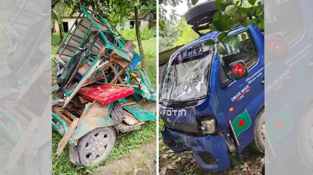 কেন্দুয়ায় অটোরিকশা-পিকআপ মুখোমুখি সংঘর্ষে নিহত ১