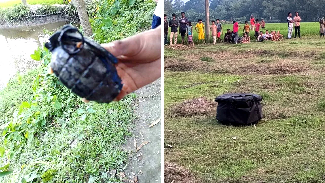সৈয়দপুরে পুকুর থেকে তাজা গ্রেনেড উদ্ধার