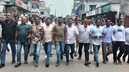 সাবেক এমপি তুহিনের মুক্তির দাবিতে নীলফামারীতে বিএনপির বিক্ষোভ