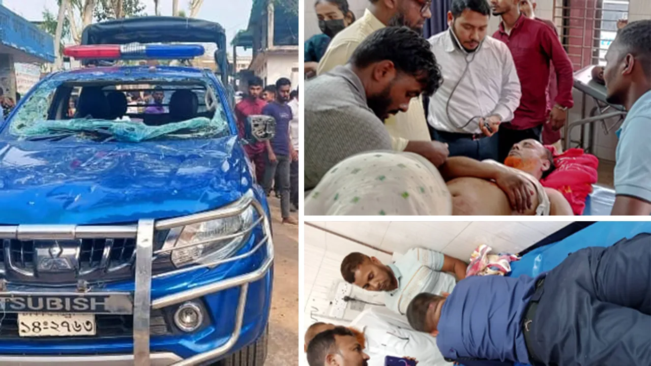 অবৈধ পাথর উত্তোলন ঠেকাতে গিয়ে চেয়ারম্যান পুলিশ সাংবাদিকসহ আহত ২০