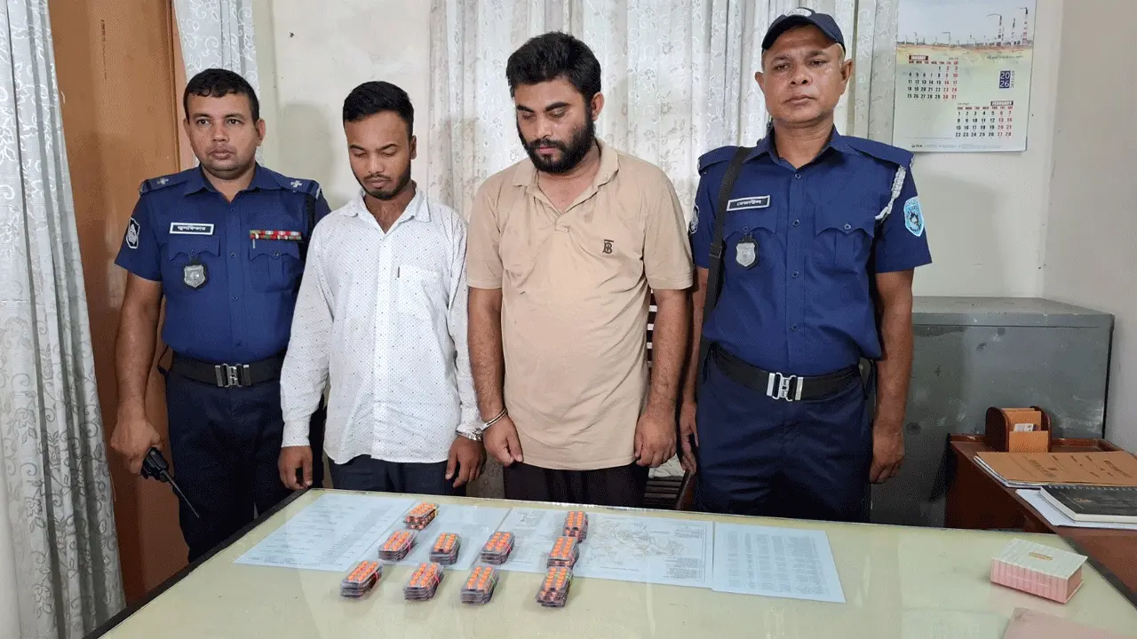 সৈয়দপুরে ১০০০ পিস ট্যাপেন্টাডল ট্যাবলেটসহ গ্রেফতার ২
