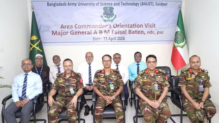 সৈয়দপুরের বাংলাদেশ আর্মি বিজ্ঞান ও প্রযুক্তি বিশ্ববিদ্যালয় পরিদর্শনে রংপুরের জিওসি