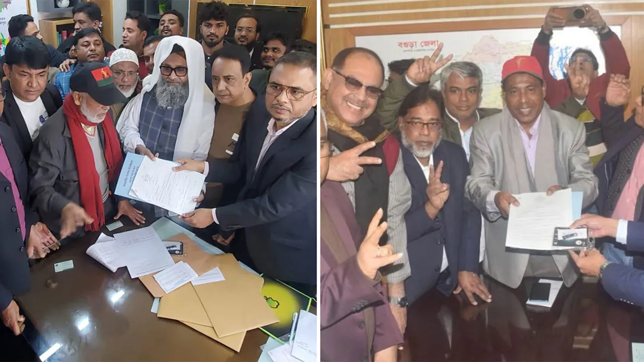 খালেদা জিয়া ও তারেক রহমানের পক্ষে মনোনয়নপত্র উত্তোলন