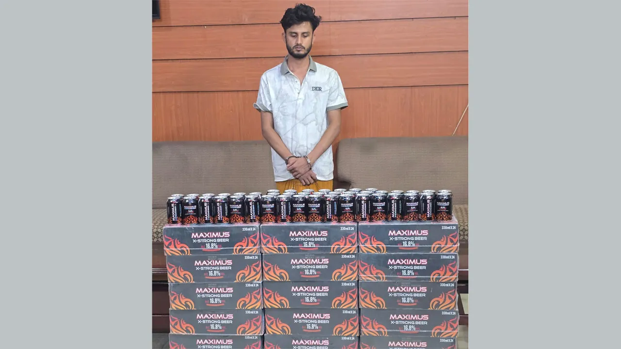 মাধবদীতে বিদেশী বিয়ারসহ গ্রেফতার ১