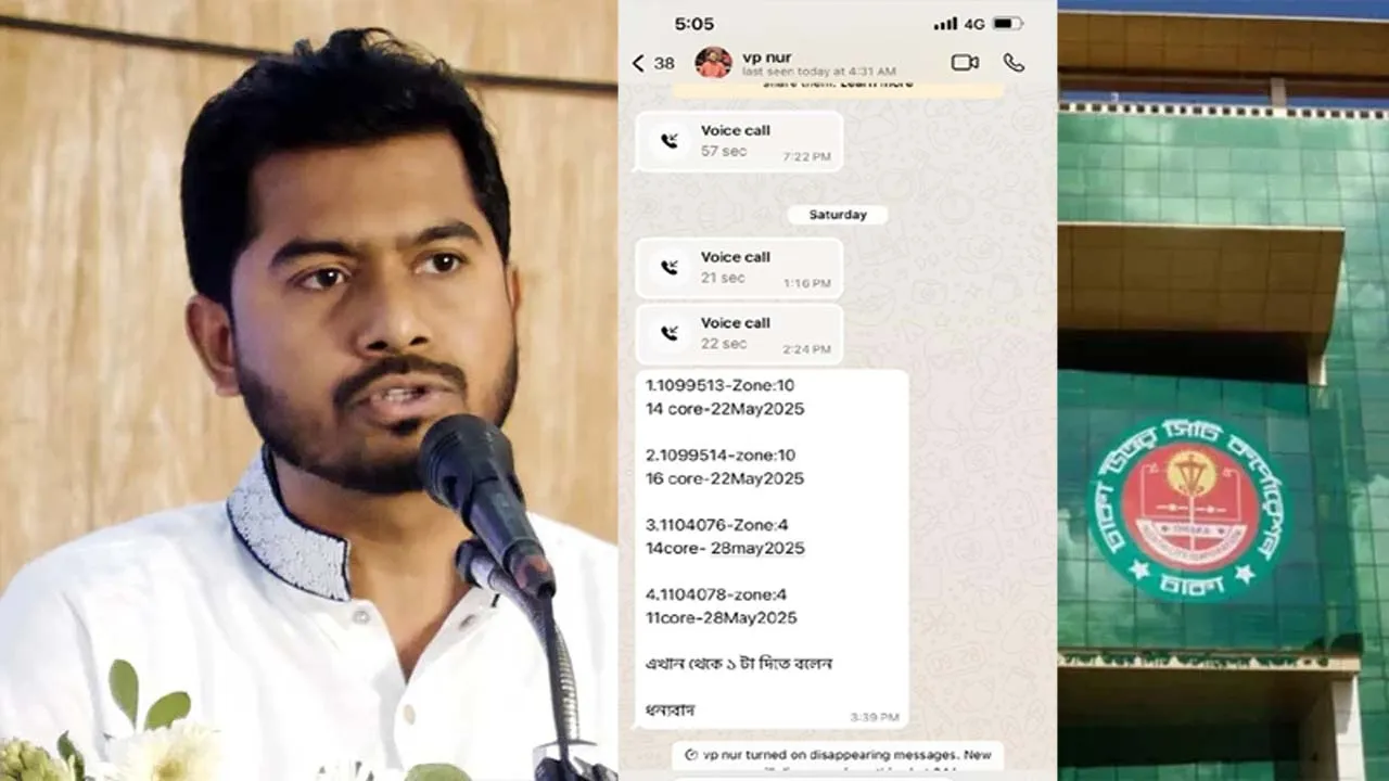 পছন্দের ঠিকাদার কাজ না পাওয়ায় বিশৃঙ্খলা করেছেন নুর