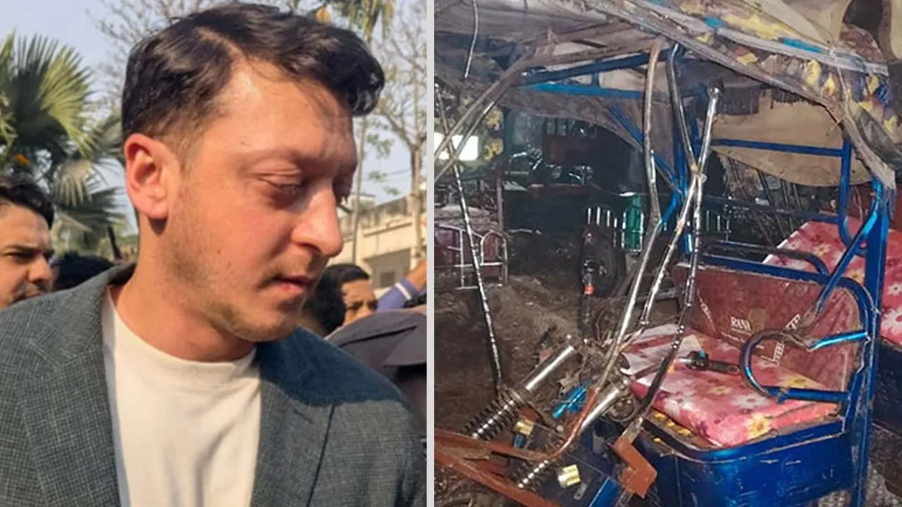 দুর্ঘটনার কবলে ফুটবলার ওজিল-এরদোগান পুত্রের গাড়িবহর