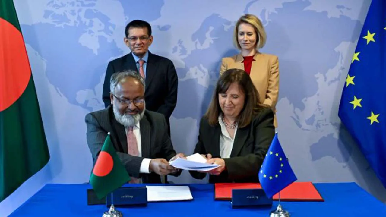 দ্বিপক্ষীয় সহযোগিতা জোরদারে বাংলাদেশ ও ইইউ’র পিসিএ স্বাক্ষর