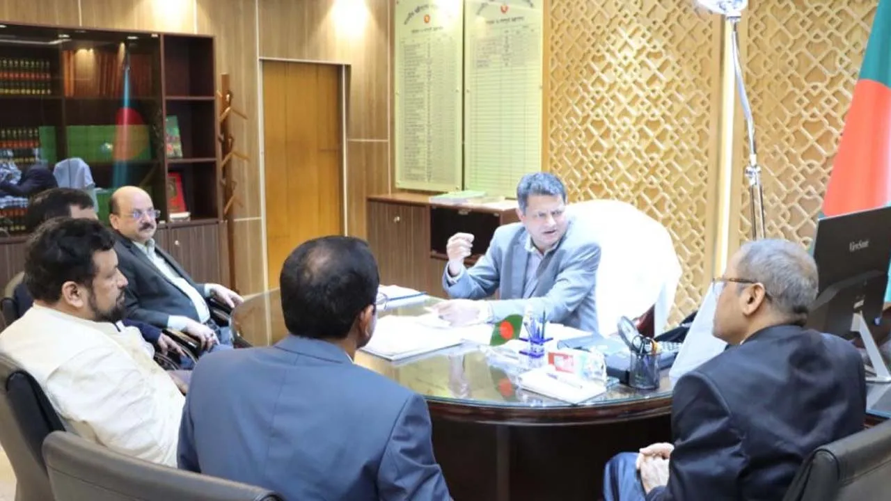 গৃহায়ন ও গণপূর্ত মন্ত্রীর সাথে রিহ্যাব প্রতিনিধিদলের সৌজন্য সাক্ষাৎ