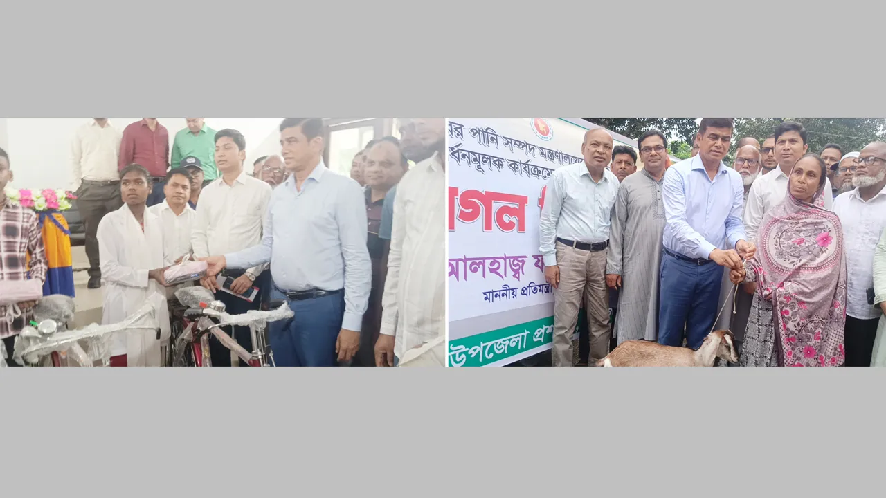 দেবীগঞ্জে ক্ষুদ্র নৃ-গোষ্ঠীদের মাঝে বাইসাইকেল, সেলাই মেশিন ও শিক্ষা বৃত্তি বিতরণ